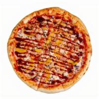 Teriyaki Chicken Pizza · A refreshing take on a pacific favorite, with our homemade teriyaki sauce. Tossed with fresh...