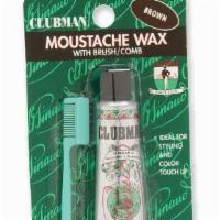 Clubman Mustache Wax W/Comb-Neutral (6Ea / Un) · 