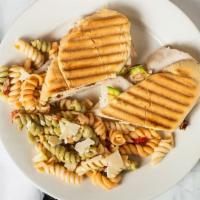 Avocado Turkey Brie · Thinly sliced, all-natural roasted turkey, avocado, bacon, melted Brie, and a chipotle aioli...