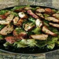 Chicken Salad (Large) · 220 calories. Mediterranean salad with 6 pcs Shish Tawook.