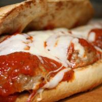 Parmigiana Sandwich · Comes with sauce and mozarella cheesse.