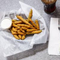 Fried Green Beans · Breaded green beans served with ranch dressing.