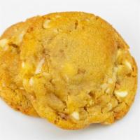 White Chocolate Macadamia Nut · Soft, chewy, buttery and loaded with white chocolate, toffee, and toasted macadamia nuts.
