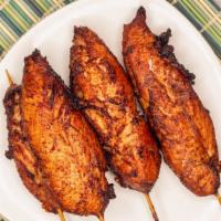 Teriyaki Chicken(4) · Chicken breast tenderloins marinated in teriyaki sauce, served on skewers. Tender, juicy and...