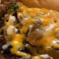 Ground Steak · 16 oz. U.S.D.A choice ground chuk, grilled and topped with sauteed onions, mushrooms and che...