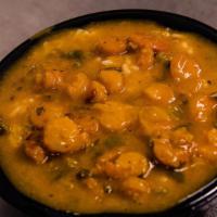 Shrimp Etouffee · Seafood. Sautéed vegetables cooked into a gravy with Cajun seasoning and Shrimp served over ...