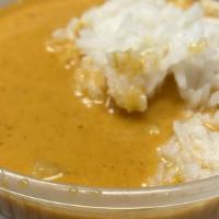 Red Curry · Coconut milk, spicy curry paste, bamboo shoots, bell pepper, and basil. Choice of meat: chic...