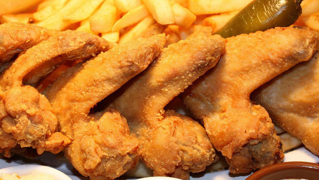 10 Whole Wings Dinner · with fries and bread