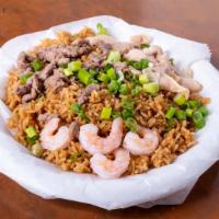House Fried Rice · Chicken, Shrimp and Beef in the rice
