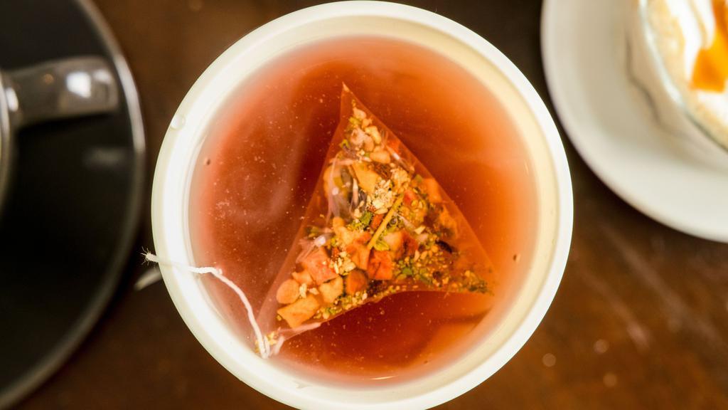 Hot Tea · Earl grey, orange spice, green tea, english breakfast.