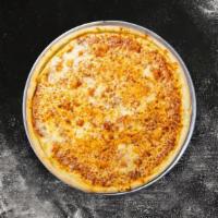 The Cheese Empire · Our famous house made dough topped with marinara sauce and our house cheese blend