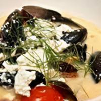 Greek - Full · Feta cheese, black olives, fennel, olive oil, cherry tomatoes, ouzo, red onions, capers, and...