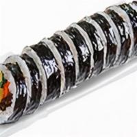 Korean Roll|김밥 · Beef, variety of vegetables, egg, and seasoned rice rolled with seaweed