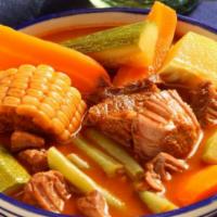 Caldo De Res · Beef and vegetable stew.