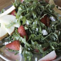 Arugula & Apple Salad · strawberries, pecan, goat cheese and citrus vinaigrette