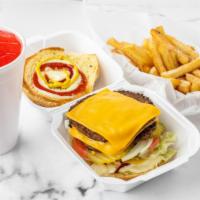 Dbl Cheeseburger - Sandwich · Lettuce, Tomato, Onion, Pickle, Ketchup, Mayo, Mustard, Cheese.