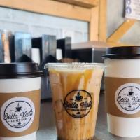 Salted Caramel White Mocca · Double Espresso Shot, Salted caramel, white mocha and milk