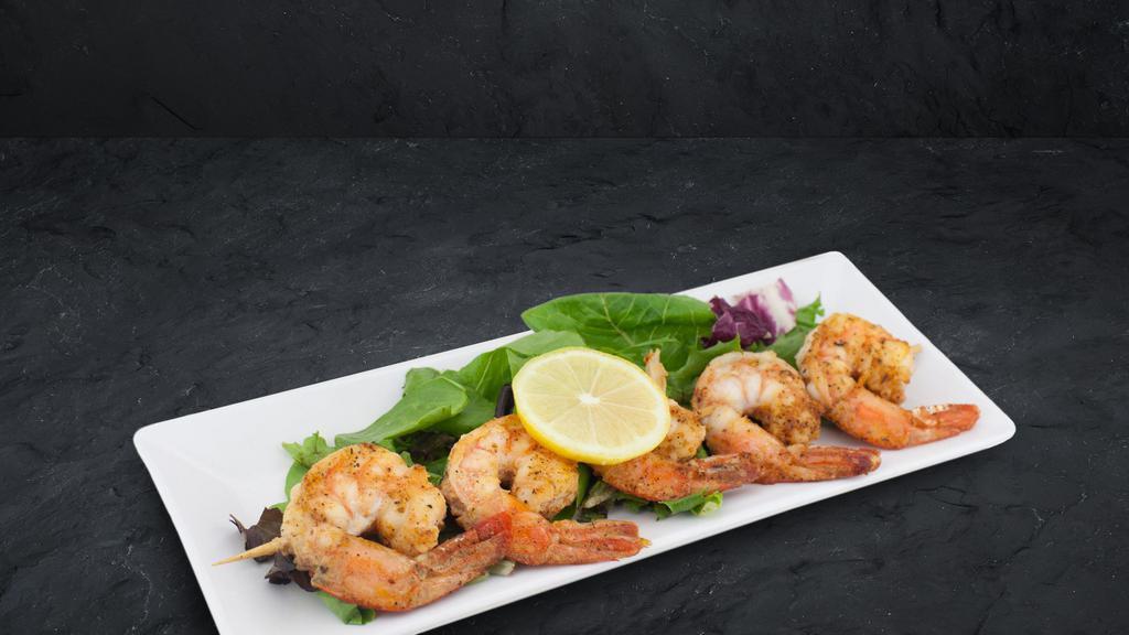 Blackened Shrimp · Five jumbo grilled shrimp, dusted with our secret blend of spices.