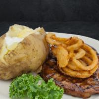 Haystack Sirloin 7 Oz. · One of Cattleman’s favorites. A lean and tasty 7 oz. sirloin topped with our own homemade bo...