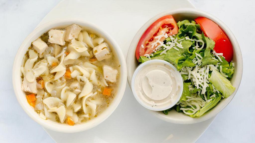 Soup & Salad · Your choice of soup and side salad