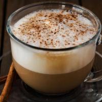 Cappuccino · Steamed milk, with froth and a shot of espresso
