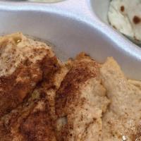 Hummus Gyro · rice, salad, hummus & pita bread.