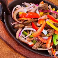 Steak Fajita · Juicy & flavorful steak, onions, red, green, and yellow peppers, along with our special seas...