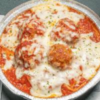 Spaghetti & Meatballs · Spaghetti with marinated meatballs and our special homemade marinara sauce. Served with a si...