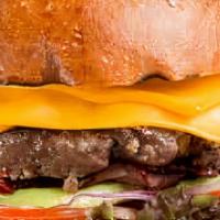 Kickin' Bourbon Burger · Half pound sirloin beef burger with lettuce, tomato and American cheese. Loaded with kickin'...
