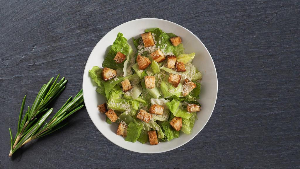 Caesar'S Salad Classico · Italian classic recipe with crisp romaine lettuce, Parmesan cheese, and crunchy croutons. Served with Caesar dressing on the side.