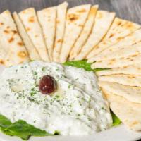 Tzatziki App. · Our house-made Greek spread served with pita bread.