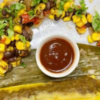 Soul Cocina Tamale & Salad  (Gf) · Silvana’s made-from-scratch farmer’s market tamales steamed in a banana leaf and served with...