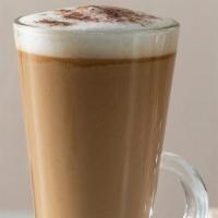 Latte · Coffee drink of Italian origin made with espresso and steamed milk.