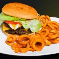 Double Cheeseburger · Cooked with 2/3 lb. of 100% fresh ground chuck beef topped with cheese.