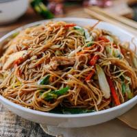 Chicken Chow Mei Fun · Stir fried vegetables and noodles.