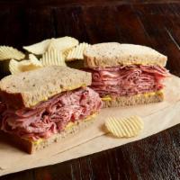 Hot Pastrami Sandwich - Build Your Own (350-1040 Cal) · 1/2 pound of hot pastrami. Your choice of bread, topped the way you like it.