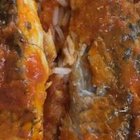 White Rice With Croaker Fish Stew · 
