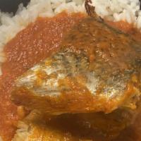White Rice With Fish Stew · 