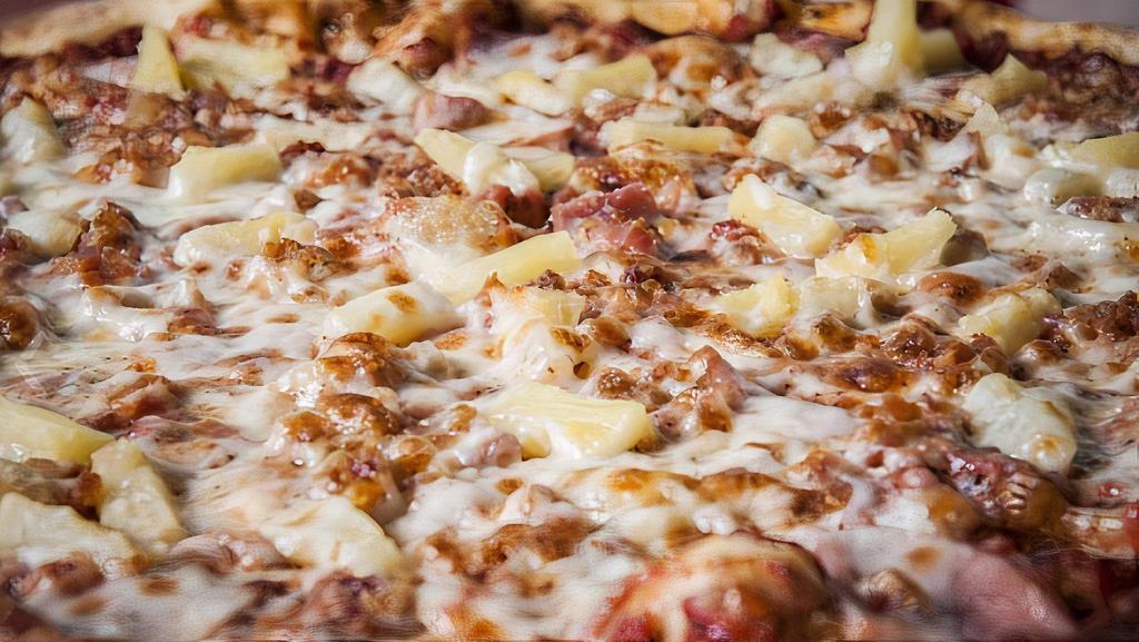 Hawaiian Pizza (Large) · Bacon, ham and pineapple.