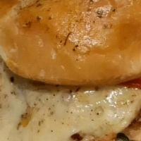 Turkey Breakfast Burger Egg N Cheese · A handcrafted turkey burger, Topped with a fried cheesy egg on a gluten-free bun, home fries...