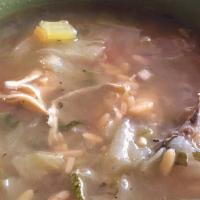 Sopa De Pollo · Delicious home-style chicken and rice soup.