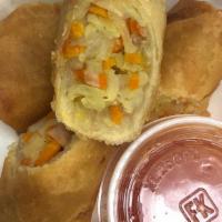 Vegetable Spring Rolls · 2 SPRING ROLLS WITH SWEET CHILI SAUCE
