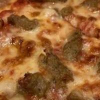 Sausage Pizza · Marinara, mozzarella cheese, and sausage.
