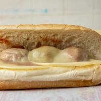 Meatball & Cheese Sub (Half) · Comes with provolone cheese and tomato sauce.