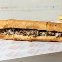 Philly Steak & Cheese Sub (Whole) · Top menu items. Comes with grilled onions and tender rib-eye steak with white American cheese.