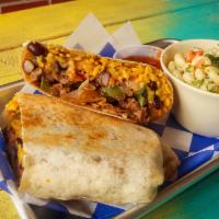 Burritos · Fajita Style Chicken, Steak, Shrimp, or Al Pastor Pork, Grilled Onions, Green Pepper, Grille...