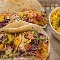 Fish Tacos Combo · Something's fishy around here, But is not these beauties. These delicious fish tacos are mad...