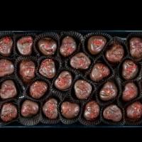 Cherry Truffles - 6 Pieces · 1/2 dozen Cherry Truffles - Chocolate ganache infused with cherry and dipped in a semi-sweet...