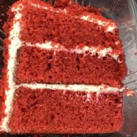 3 Layer Red Velvet Cake · Made in house 3 layer red velvet cake