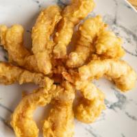 10Pc Jumbo Shrimp · W/ fries and hushpuppies